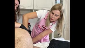 During a shaving lesson a client cumshot on my student