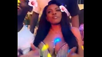 Ghanaian celebrity tease big boobs on camera