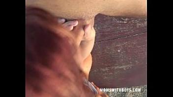 Cum drinking old slut anal fucked outdoors old and young momswithboys