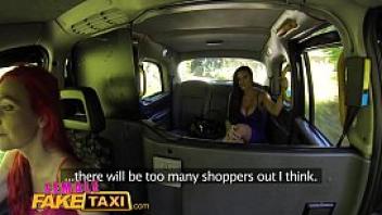 Female fake taxi lesbian cab driver finger fucks tv babe in forest adultchannel sex in car