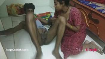 Desi indian telugu couple fucking on the floor
