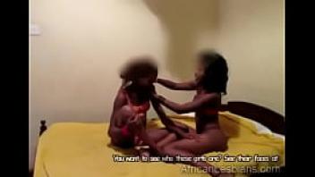 Beautiful african babe eats hot black friends pussy