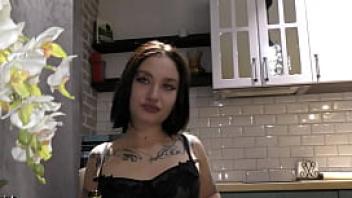 Nymphomaniac goth teen wrong door and got on my cock