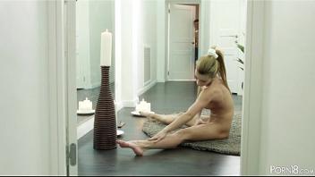 Naked yoga exercises smalltits and hardcore