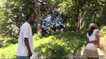 Chanell heart gets gangbanged by a group of white guys dogfartnetwork and interracial