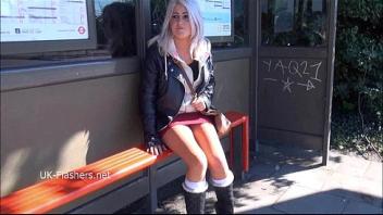 Blonde amateur babe lissas public flashing and homemade voyeur footage of sexy masturbating sweetheart