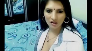 Home alone bhabhi on cam chat masturbation and striptease
