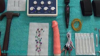 Extreme needle torment bdsm and nails and needles tortured electricity electrosex