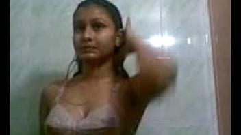Indian teen takes a shower and gets dressed couple chicks