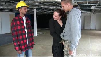 3some on the dutch construction site
