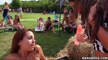 Pornstar orgy outside at field day valentine and invasion