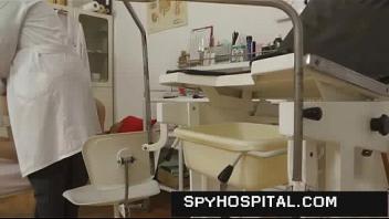 Hot blonde on hidden camera how she opens legs on obgyn chair doctor hidden cam and hidden cam porn